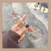 Little red book Korean version TR ultra-light BAO WEN glasses frame women do not press the nose fashion personality ins retro can be equipped with degrees