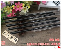 Black medium thick straw straw length 21cm diameter 8mm disposable plastic yogurt juice milk tea independent packaging