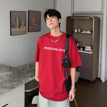 Hualun Summer Dress Free Iron T-Shirt Men Short Sleeves 2022 New Loose And Versatile Half Sleeve Cotton Ripped Body Shirt