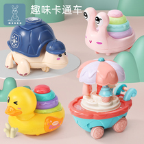 Girls boys babies educational children inertia back toys car pressing animals yellow duck 1-3 years old 2-5 years old