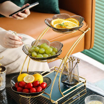 Nordic Phnom Penh living room two or three layers glass fruit plate afternoon tea cake dessert frame wedding dessert table candy plate