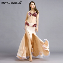 Belly dance performance suit 2020 new set of winter clothing female sense of high-end performance Oriental dance dance dress long dress