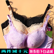 Sky pose Fang 8575 ultra-thin bra No steel ring No sponge large chest display small underwear Vent Comfort 95C