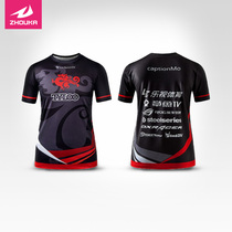 ZHOUKA custom E-sports suit mens short-sleeved League of Legends team club game uniform custom T-shirt