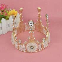 Birthday crown cake decoration New luxury Queen big crown handmade crown birthday party cake ornaments