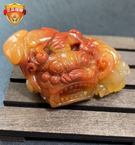 Zhengzong Yunnans natural Huanglong jade fine sculpted bully pendant with pendants pendants pendants for the men and women