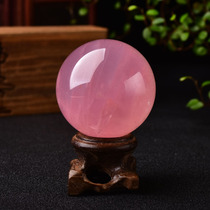 Six Mango Star Light Natural Powder Crystal Ball Swing Piece Crystal Raw Stone Hibiscus Stone Distribution Appraisal Certificate Base