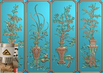 Bogu Vase Melan Bamboo chamomile Honolulu Carved Jade Sculpture jade Sculpture Embossed jdpbmp Stone Carved Flower Bird