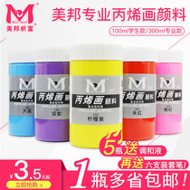  Meibang Qifu acrylic pigment Hand-painted wall pigment DIY Textile pigment 300ml Commercial creative acrylic paint pigment