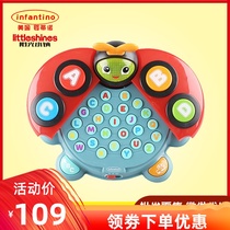 American ionfantin baby Tino fun beetle learning Early education machine Baby Infant puzzle English enlightenment