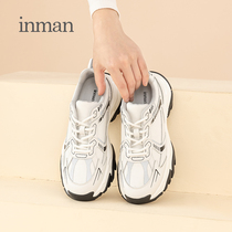 Yinman Daddy Shoes Summer Womens Breathable Sneakers Womens Retro Joker Small Increase Daddy Shoes Tide ins