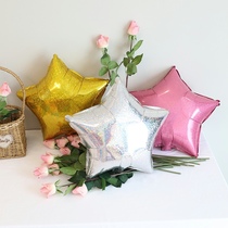Birthday Balloon Decoration Scene Arrangement Stars Heart-shaped Aluminum Film Balloon Festival Events Dress Up Wedding Cours Wedding arrangement