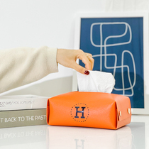 Tissue box light luxury modern high - sensitive leather toilet car car in car parking room contains carton carton