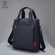  FIDODIDO mens casual bag portable shoulder briefcase Oxford spinning simple business messenger bag vertical mens bag