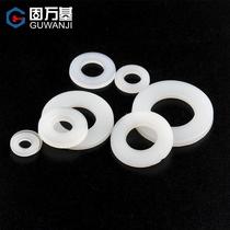 White enlarged nylon flat washer Plastic washer Insulated plastic round gasket m3 m4m5m6m8m10m12