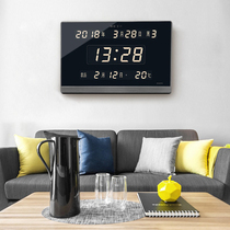 Hongchuang luminous mute perpetual calendar electronic clock led calendar wall clock Living room electronic clock Digital electronic watch