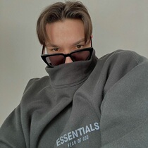 FOG FEAR OF GOD double line ESSENTIALS niche Tide brand high street loose plus velvet round neck sweater men