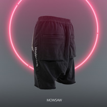 MOWSAW 18SS SP-02WT width shorts 3M printed rune shorts