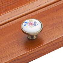 Eurostyle ceramic small handle modern minimalist round single-hole drawers closet door white black childrens room handle