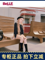 Thyme Shoes Girl Black Bull Leather Shoes 2020 Fall new CUHK Fashion Dance Shoes Casual Single Shoes