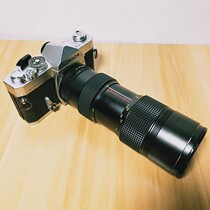 Antique camera Japanese Konica Konica T3 film SLR camera 80 - 200mm long focal lens