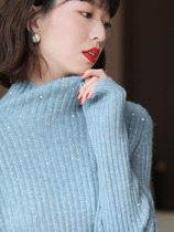 JOLIMENT new color flashing light light boring autumn and winter wool turtleneck sweater women autumn and winter