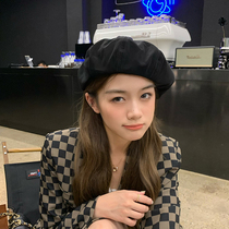 Day Ensemble Berets Women Spring Autumn Season Thin 100 hitch Casual Retro Pumpkins Hat Round Face face with small painter hat tide