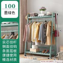 Shelf for hanging clothes floor rack household thick and medium clothes hanging balcony dormitory sturdy hat rack master bedroom clothes pole