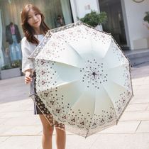 Lace umbrella Princess umbrella umbrella Female sunny and rainy dual-use side French retro small sun umbrella double layer double sunscreen