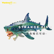 Play Mold Monster Fish Animal Models Seafront Water World Static Fantasy World Early Teaching Cognitive Toys