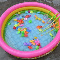 Children Fishing Toy Pool Suit Thickened Monolayer Inflatable Fishing Pool Baby Play Pool Small Cat Fishing Toy