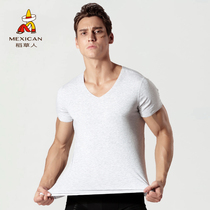 Scarecrow Summer Thin Mens Warm-length T-shirt Stretch Slim Monell Shirt