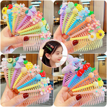 Children's hair combing hair and tidying hair card Little girl hairdresser Korean hair combing Liu Haijin combing girl hairpin