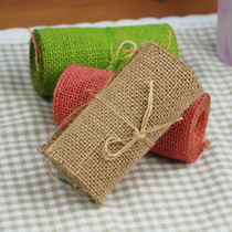 Jute Fabric DIY Handicrafts Webbing Webbing Artisanal DIY Festive Ornaments Vegetarian color Lace Craft Jumpy Rolls