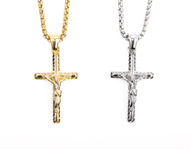 KREAM GOLD PLATED CROSS NECKLACE CROSS NECKLACE for men and women Clavicle CHAIN