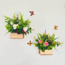 Creative wall flower decoration wall flower simulation flower fake flower home living room shop wall decoration flower pendant simple