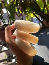 Muzi shopkeeper and Tian Jade Qinghai material wild niugou osmanthus cake bracelet