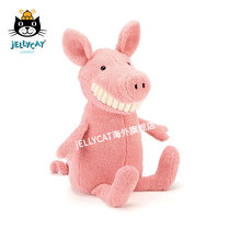  British imported jellycat Toothy Pig big teeth smiling pig healing and soothing plush moe