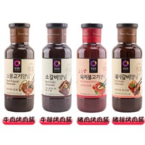 South Korea imported barbecue sauce clean garden beef barbecue sauce can be dipped in pickled steak sauce 500g