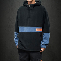 Sweaters mens autumn and winter Korean version of the trend loose hooded jacket mens casual plus velvet Autumn Tide brand clothes