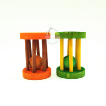 Parrot feet toys Bell roller sound bite screw paired training for small and medium-sized parrot