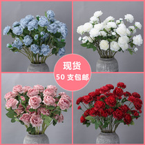 Yang Peony Wedding Simulation of Fake Flower Peony flower flower silk flower flower decoration arrangement flower art road leads arch flower