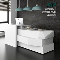 Craftsman Factory ZJF Reception Counter Minimalist Modern Consulting Desk White Baked Paint Shop Creative Cashier