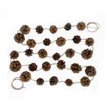 Pine Fruit String Christmas Tree Pearl Home decoration Hemp Rope hanging decoration shooting props Dry Flowers of Pine Fruit