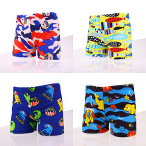 Boys swimming trunks childrens flat corner bathing suit baby swimsuit middle and Big Boy hot spring swimsuit