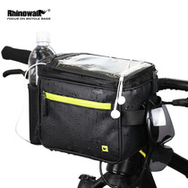 Rhino mountain bike multi-function vehicle front bag mobile phone touch screen head bag waterproof large-capacity bicycle camera bag