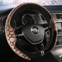2021 New winter short plush handlebars cover cute and warm short suede universal car steering wheel cover female