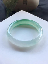 Myanmar Live Natural Ice Seed Emerald Floating Flowers Your Princess Bracelets Old Pit A Goods Yang Green Round Bar Bracelet Womans Certificate