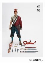 DAMTOYS x AX2 STUDIO 1 6 Dog and Apes series Ren-Man clear spot