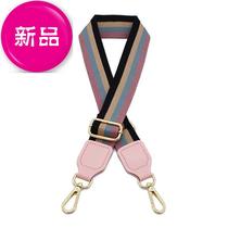 With diagonal accessories and wide metal canvas wide tide adjustment strap hardware crossbody buckle Pink 1 shoulder strap versatile short